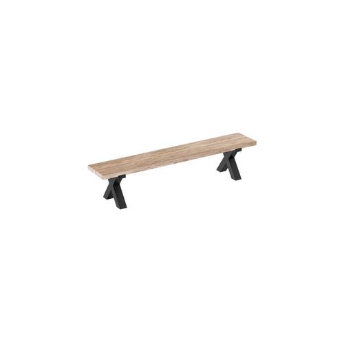 Fortico Teak X-leg Bench Seat 220cm