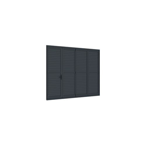 Bifold Shutter Wall For Caribbean Wall Mounted Pergola