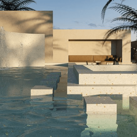 Carrara | Gold Mosaics Collection by Ezarri