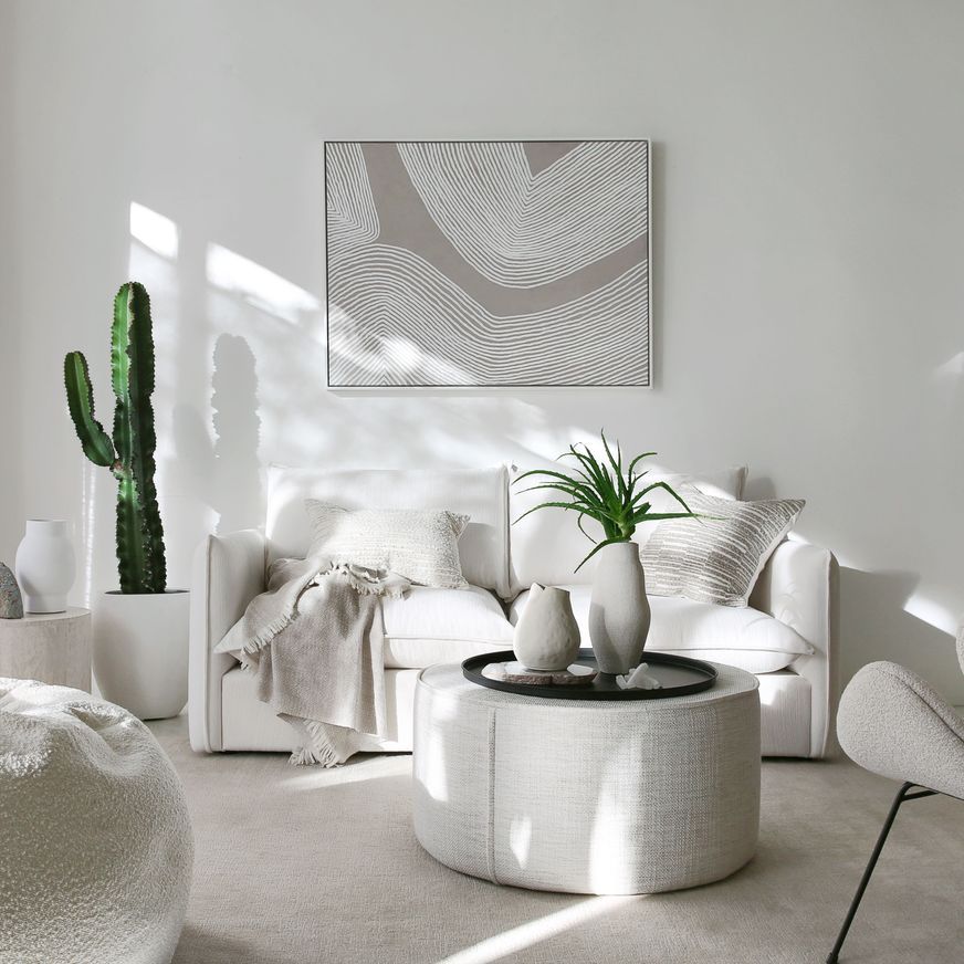 'Malibu' Modular Sofa / 2 Piece / Pure - Whitewash