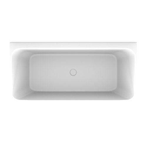 'The Smith' Bath 1700mm Back To Wall Matte White Acrylic