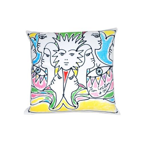 Multi Visages Jean Cocteau Cushion