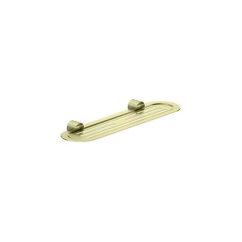 Opal Metal Shower Shelf Brushed Gold
