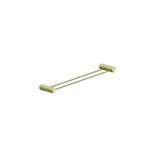 Opal Double Towel Rail 600mm Brushed Gold