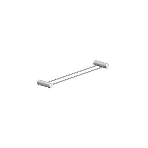 Opal Double Towel Rail 600mm Brushed Nickel