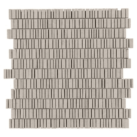 Piccolo Mattone Smoke Grey Sandblasted Mosaic