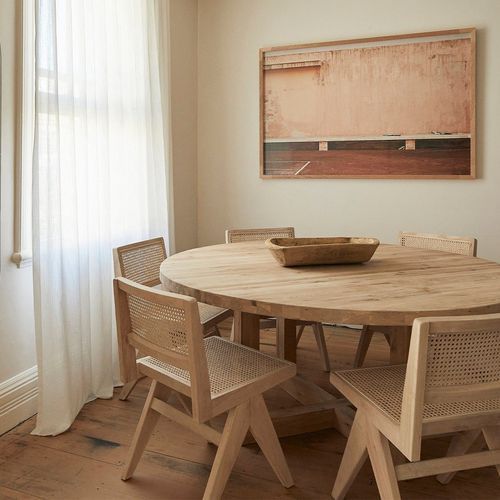 Old Elm Global Round Dining Table