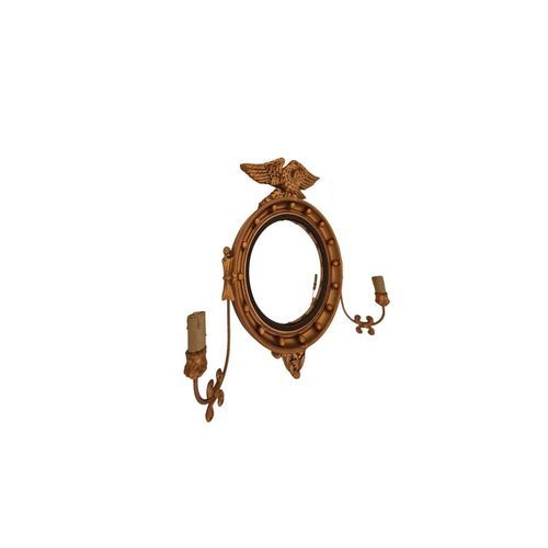 George IV Style Gilt Framed Convex Mirror