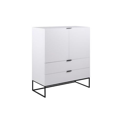 SVANA Tall Sideboard 100cm - White