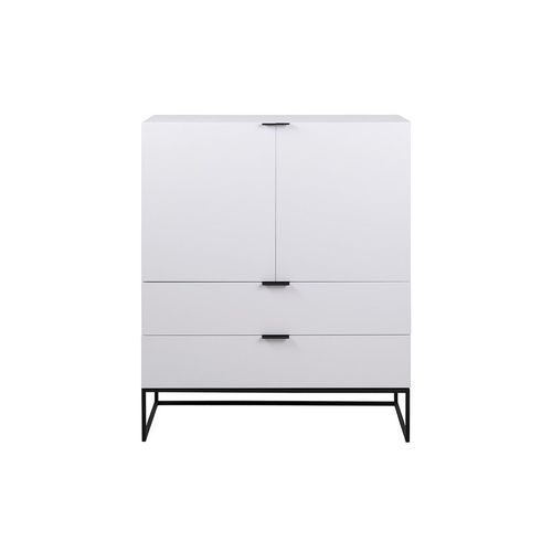 SVANA Tall Sideboard 100cm - White