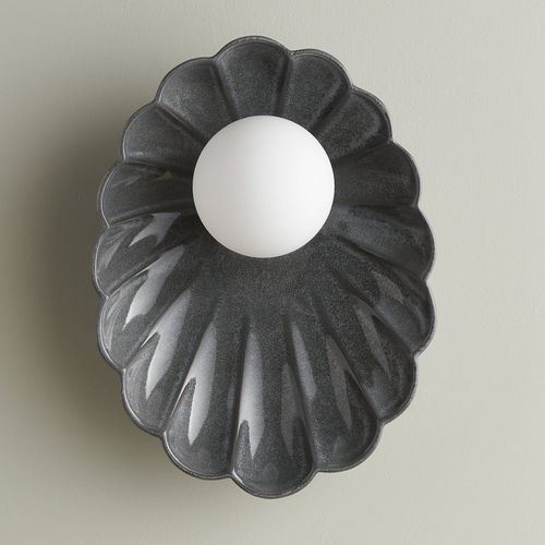 Ceramic Wall Oyster Sconce Light