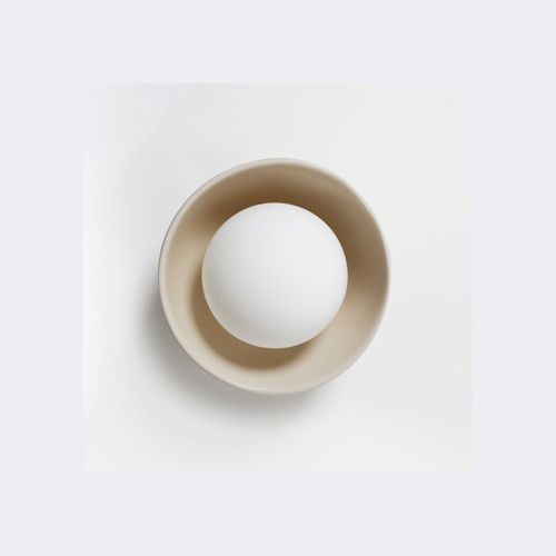 Ceramic Wall Bowl Sconce Light