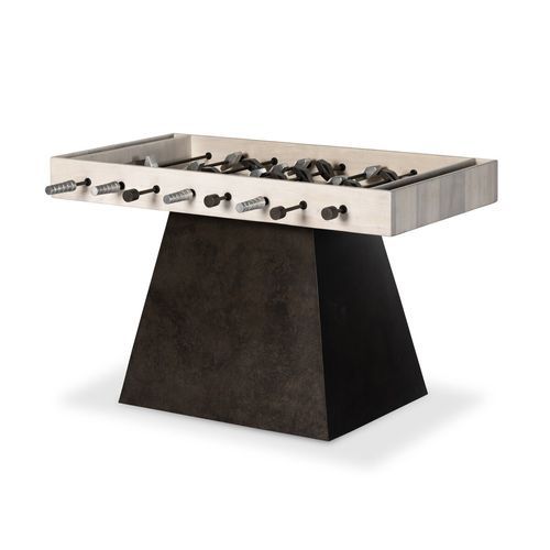 Foosball Table in Aged Metal & Bleached Guanacaste