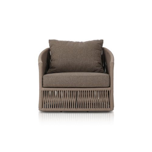 Porto Outdoor Swivel Chair in Ellor Brown