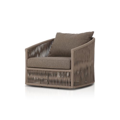 Porto Outdoor Swivel Chair in Ellor Brown