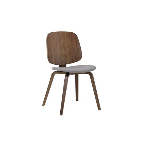 AVARIE Dining Chair - Grey & Walnut