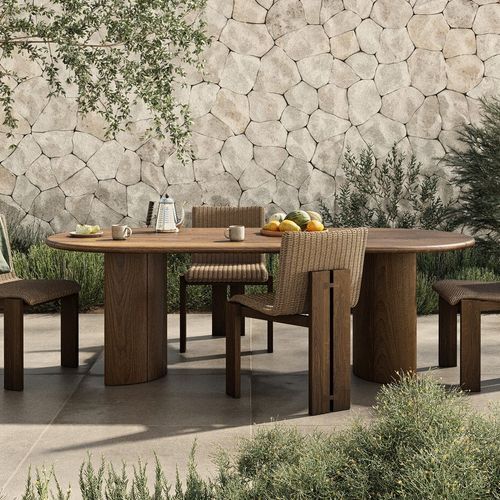 Roxy Outdoor Dining Chair in Faux Dark Hyacinth