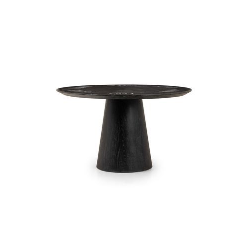 Skye Poker Table in Washed Black & Bluestone
