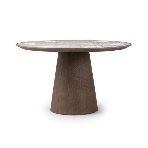 Skye Poker Table in Weathered Dark Oak