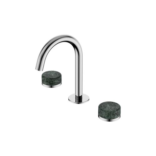 Serenity Basin Set Arc Spout With Verde Alpi Handle Chrome