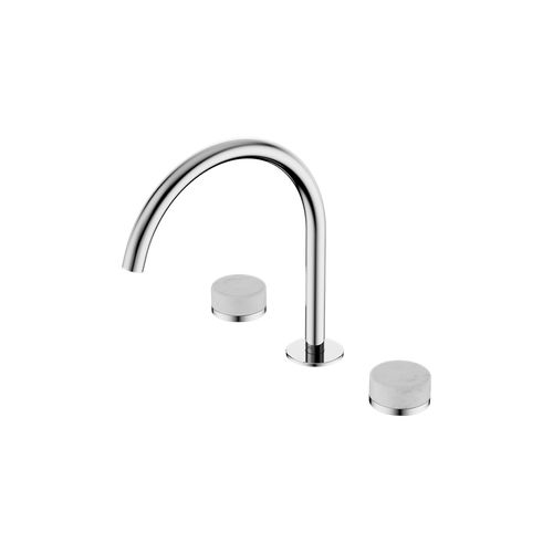 Serenity Bath/Kitchen Set Arc Spout With Carrara Handle Chrome