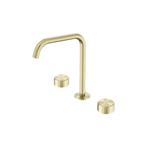 Serenity Bath/Kitchen Set Edge Spout With Metal Handle Brushed Gold