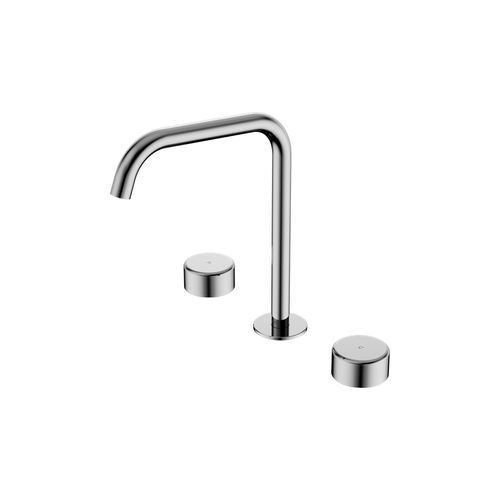 Serenity Bath/Kitchen Set Edge Spout With Metal Handle Chrome
