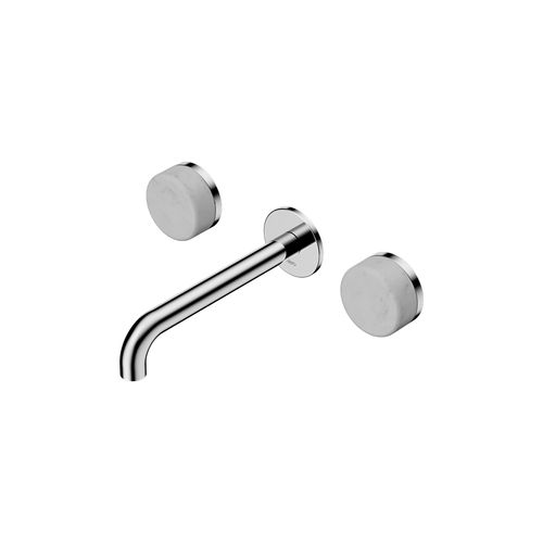 Serenity Wall Basin Set 160mm Spout With Carrara Handle Chrome
