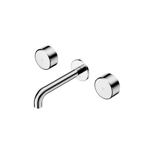 Serenity Wall Basin Set 185mm Spout With Metal Handle Chrome