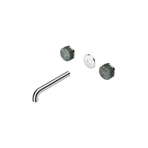 Serenity Wall Basin 185mm Spout + Verde Alpi Handle Chrome