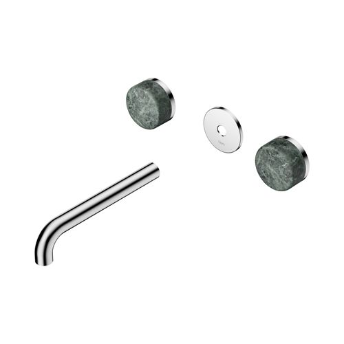 Serenity Wall Basin 185mm Spout + Verde Alpi Handle Chrome