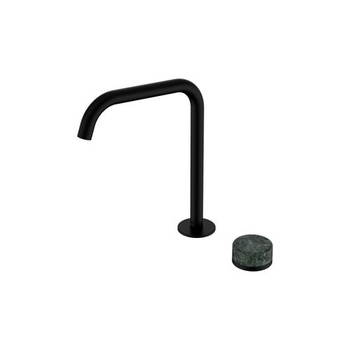 Serenity Bath/Kitchen Mixer Edge Spout Verde Alpi Handle Matte Black