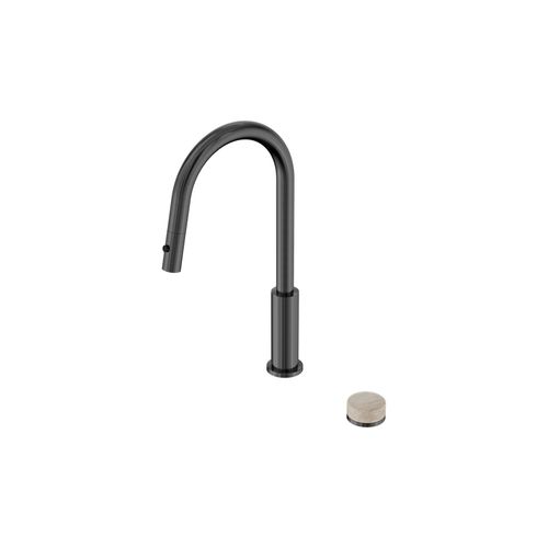 Serenity pull out kitchen Set Rome Travertine Handle Gun Metal