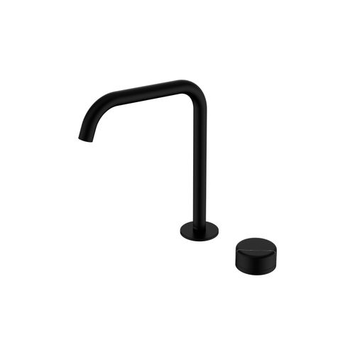 Serenity Bath/Kitchen Mixer Edge Spout Marquina Black Handle Matte Black