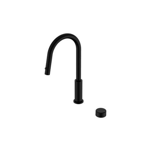 Serenity pull out kitchen Set Marquina Black Handle Matte Black