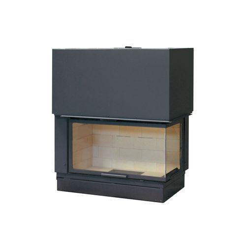 Axis H1200 Vlg | Two Sided Wood Fireplace