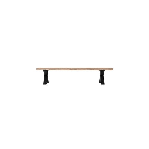 Fortico Teak X-leg Bench Seat 220cm