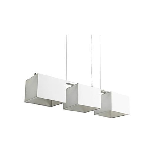 Godwin White White Square Trio Pendant Lights