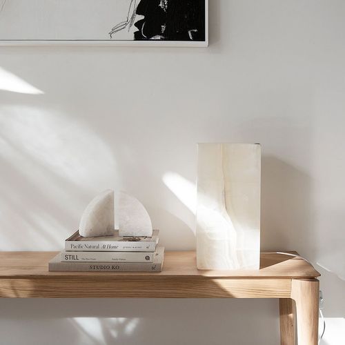 'Lampara' Cubo Onyx Crystalline Lamp / Mexico