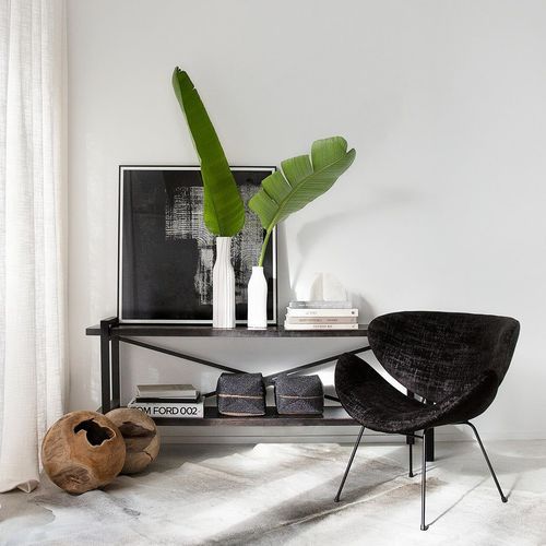'Florence' Chair / Vintage Velvet / Onyx