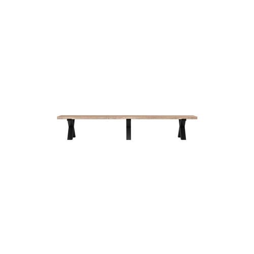 Fortico Teak X-leg Bench Seat 280cm