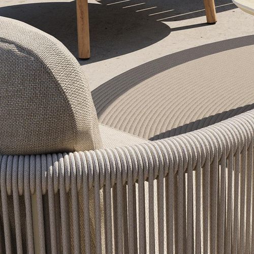 Chloe Outdoor 3-Seater Sofa - Beige