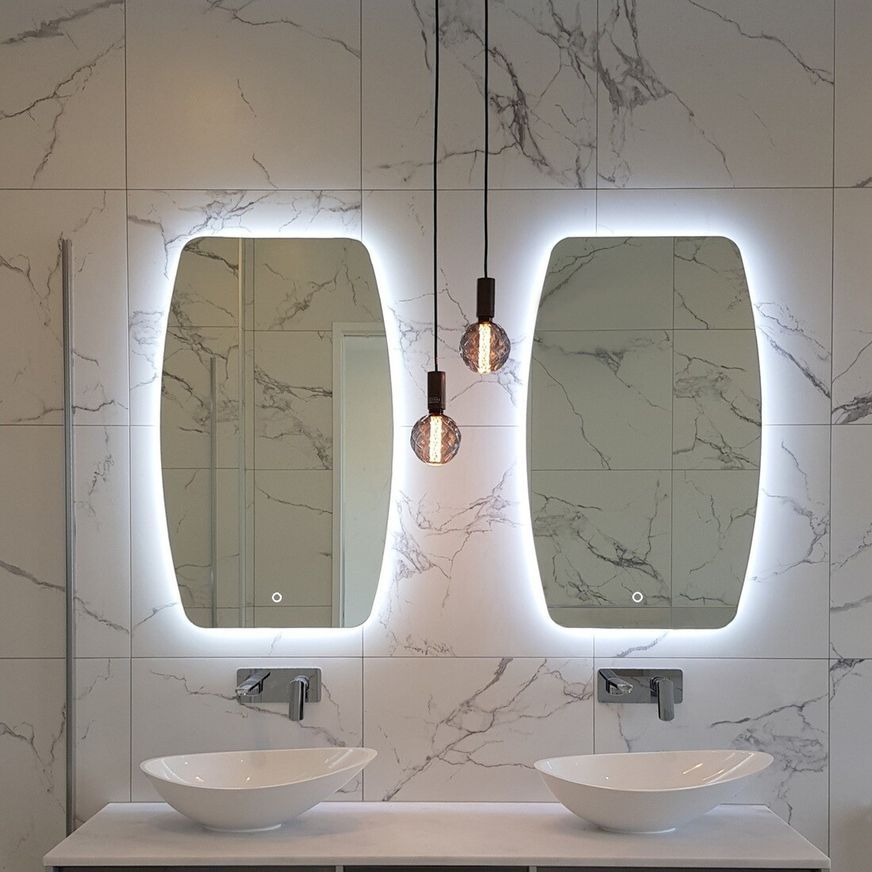 Asti LED Rounded Rectangle Mirror