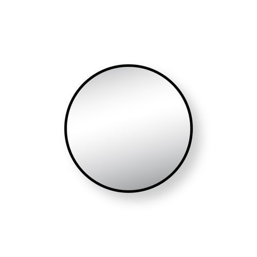 Nero Round Mirror with Hidden Fittings