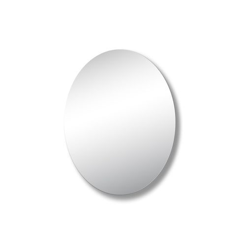 Polished Edge Oval Mirror with Hidden Fittings
