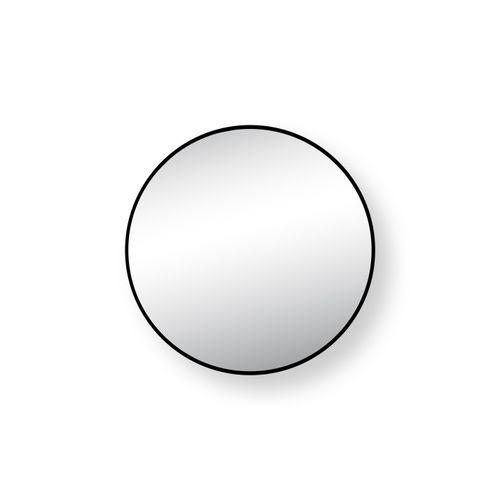 Nero Round Mirror with Hidden Fittings