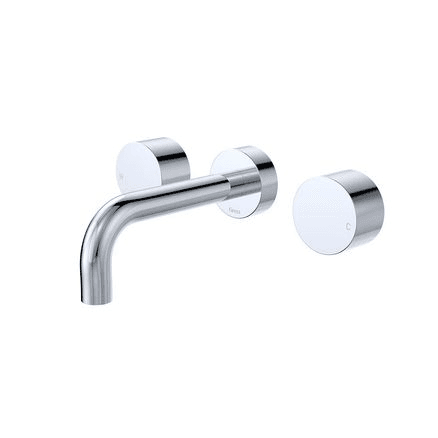 Kaya Wall Set, Round Taps, 130mm Outlet