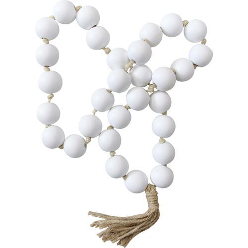 Large White Bead Garland Hanging