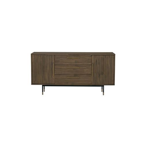 HAMILTON Sideboard Buffet Solid Acacia Wood 160cm - Toffee Colour