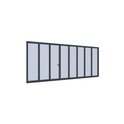Bifold Glass Door For Pacific Wall Mounted Pergola